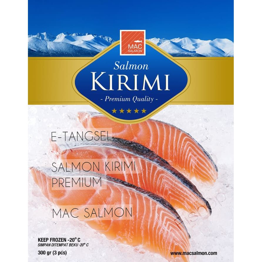 

Salmon Kirimi 300 gram / Salmon Fillet Norwegia