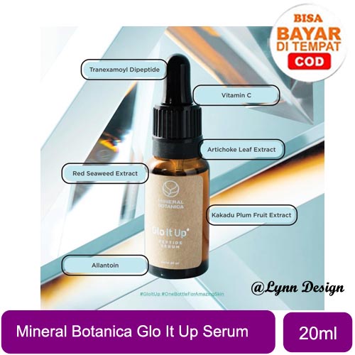 [BPOM] Mineral Botanica Glo It Up - Peptide Serum 20ML PENCERAH WHITENING BOOSTER SERUM