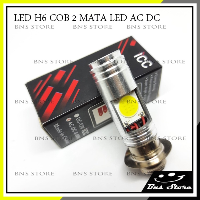 Lampu Led H6 Motor Cob 2 Mata LEd AC DC Bohlam Led H6