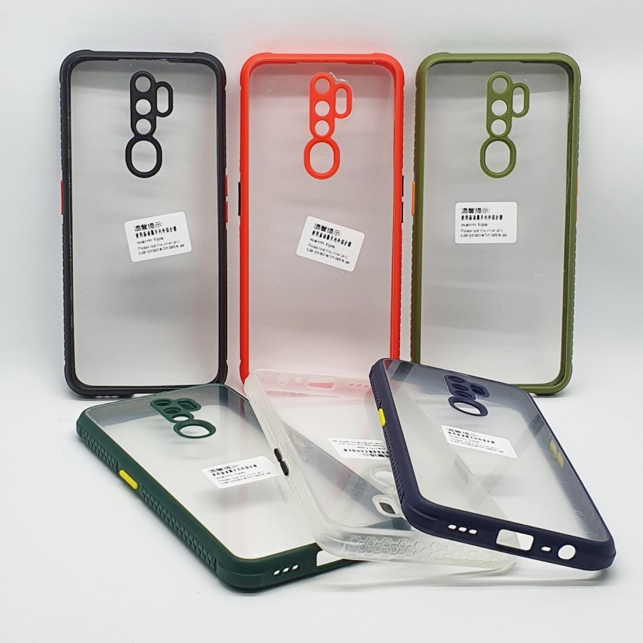 OPPO A16 A15 A15S F9 A7 A5S A12 A9 2020 A5 2020 CASE HARD UME MIQILIN CLEAR TRANPARAN  PROTECT CAMERA HARDCASE CASING COVER PELINDUNG KAMERA