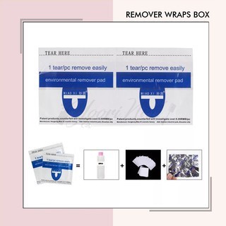 Gel remover wraps box isi 200pcs removal gel polish nail art wrap