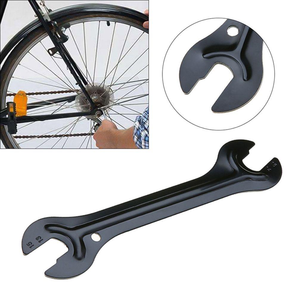 Lanfy Sepeda Hub Slice Spanner Portable Head Open End13 /14 /15 /16mm Alat Pelepas Aksesoris Sepeda Hub Lepas Ujung Terbuka As Hub Wrench Kunci Pas Hub Sepeda