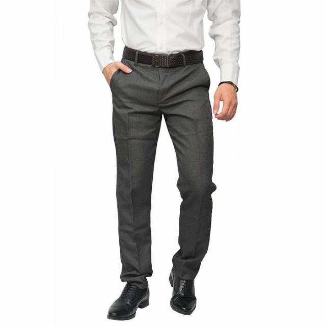 Celana bahan formal abu tua