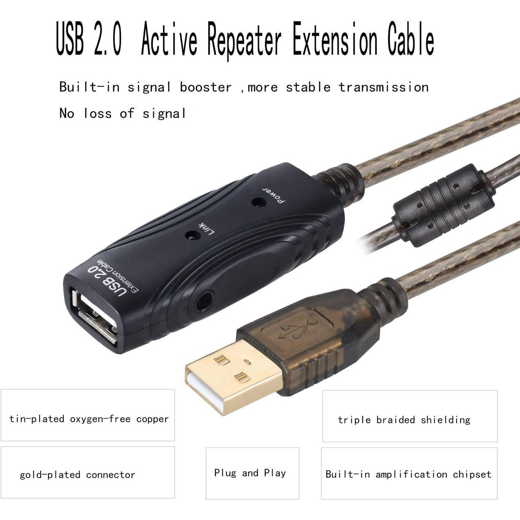 Kabel USB 2.0 Extension Active 25 Meter Extension Aktif 25M