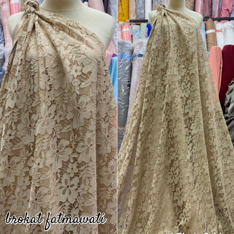 Bahan brokat Fatmawati, brukat, kain kebaya, bahan kebaya, brukat halus