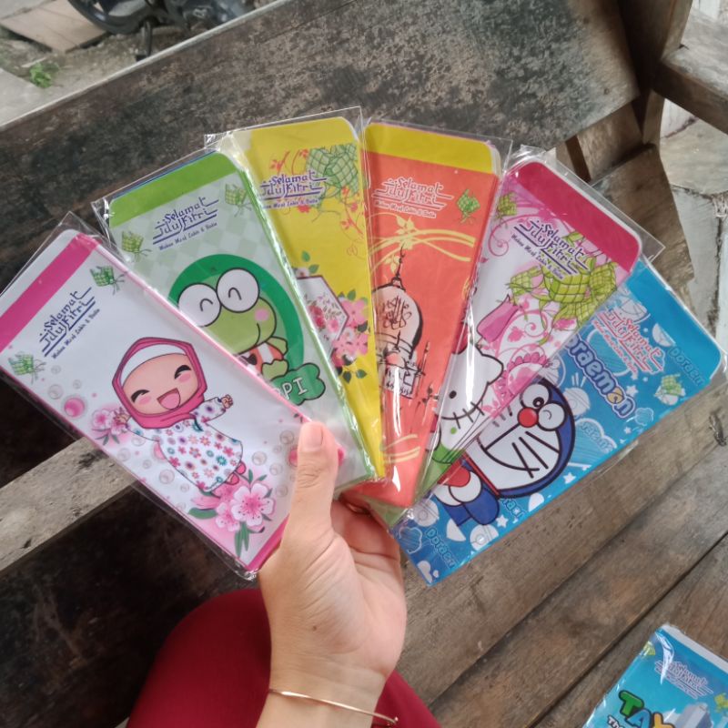 

(Dapat 10pcs)Amplop lebaran karakter / Amplop kertas lucu