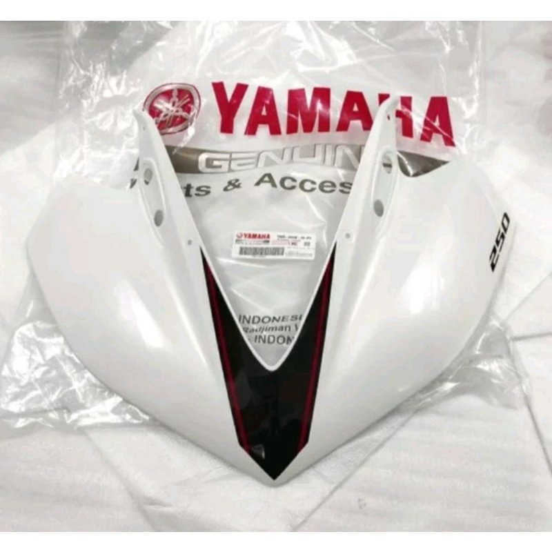 COVER TAMENG DEPAN R25 ORIGINAL YAMAHA PUTIH 1WD-XF83F-10-P3