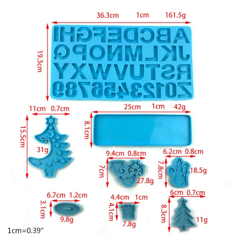 Cetakan Resin Bahan Silikon Bentuk Pohon Natal Untuk Kerajinan Tangan