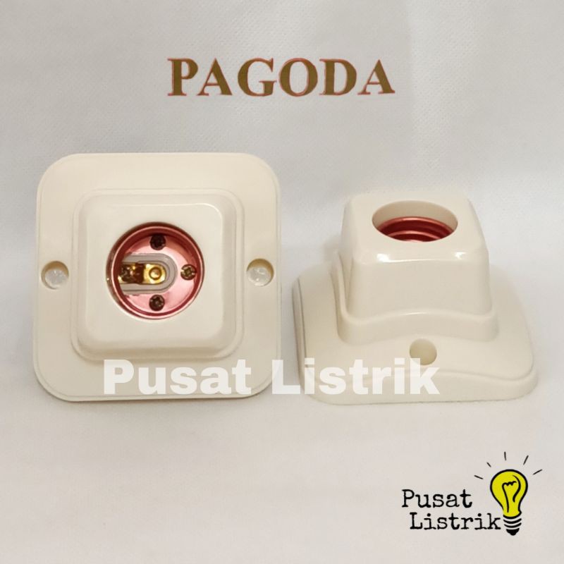 Fitting Plafon Segi 4 Oval Cream Pagoda Rumah Lampu Cream Pagoda Fitting Segi 4 Oval