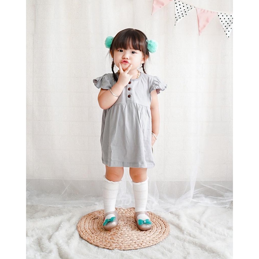 PROMO 7.7 PROMO BAJU LEBARAN MURAH BONZER JANE RUFFLE DRESS DRESS BAYI DRESS ANAK FASHION ANAK PEREMPUAN 6-24 BULAN BONZER BABY