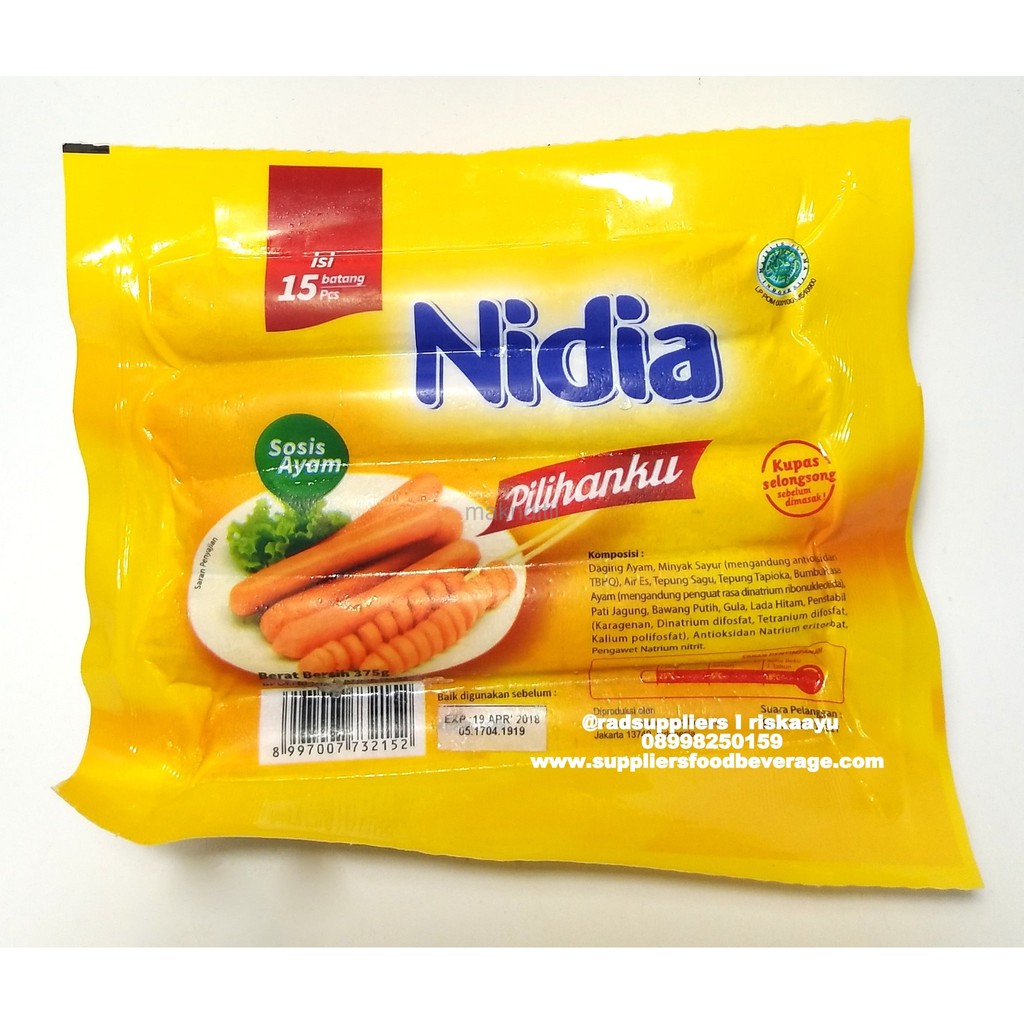 

Nidia Sosis Ayam 375gram