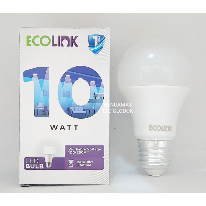 LAMPU LED BULB ECOLINK 10WATT 9WATT 220V