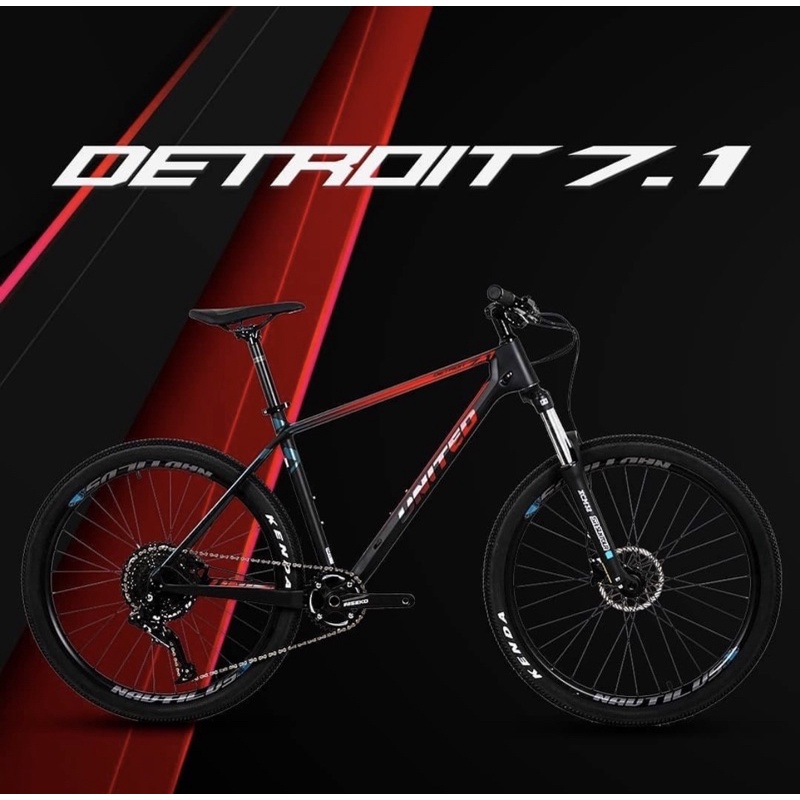 MTB 27.5 United Detroit 7.10 12 Speed Sepeda Gunung 27,5 Carbon Frame