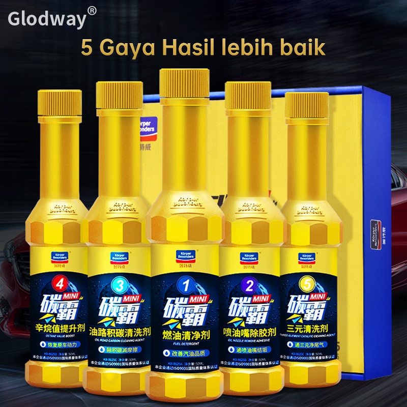 GLODWAY Meningkatkan Kecepatan Carbon Cleaner Pembersih Kerak Ruang Bakar Mesin/Pembersih Bahan Bakar/Campuran Bahan Bakar/Penghemat /Bahan Bakar/ Injector Cleaner/Pembersih Mesin Mobil dan Motor/Cairan Pembersih Kerak Mesin Motor dan Mobil