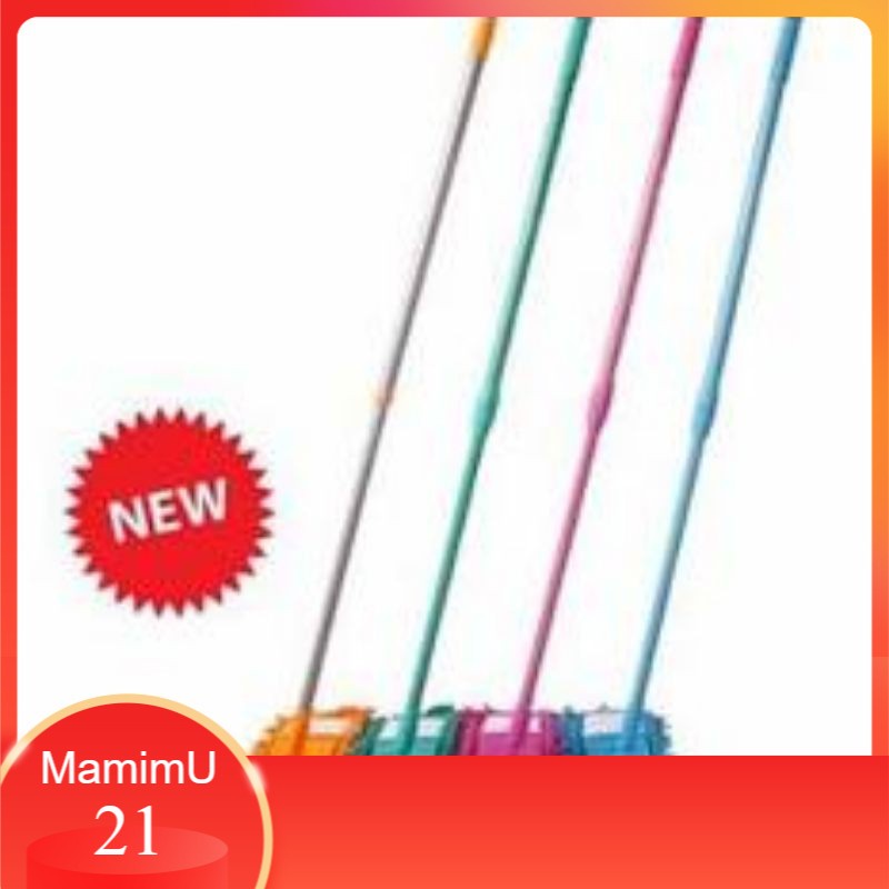 Magic Fiber Sapu Alat Pel Microfiber Lantai Keramik Marmer Tidak Tergores Tangkai Panjang Pendek