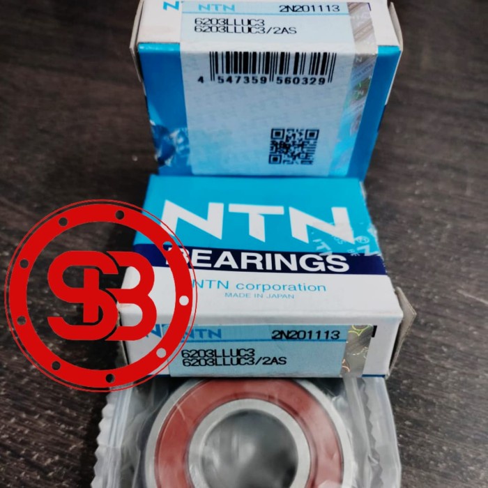 Bearing 6203 2RS NTN / LLU / 6203 2RS C3 NTN JAPAN ORIGINAL