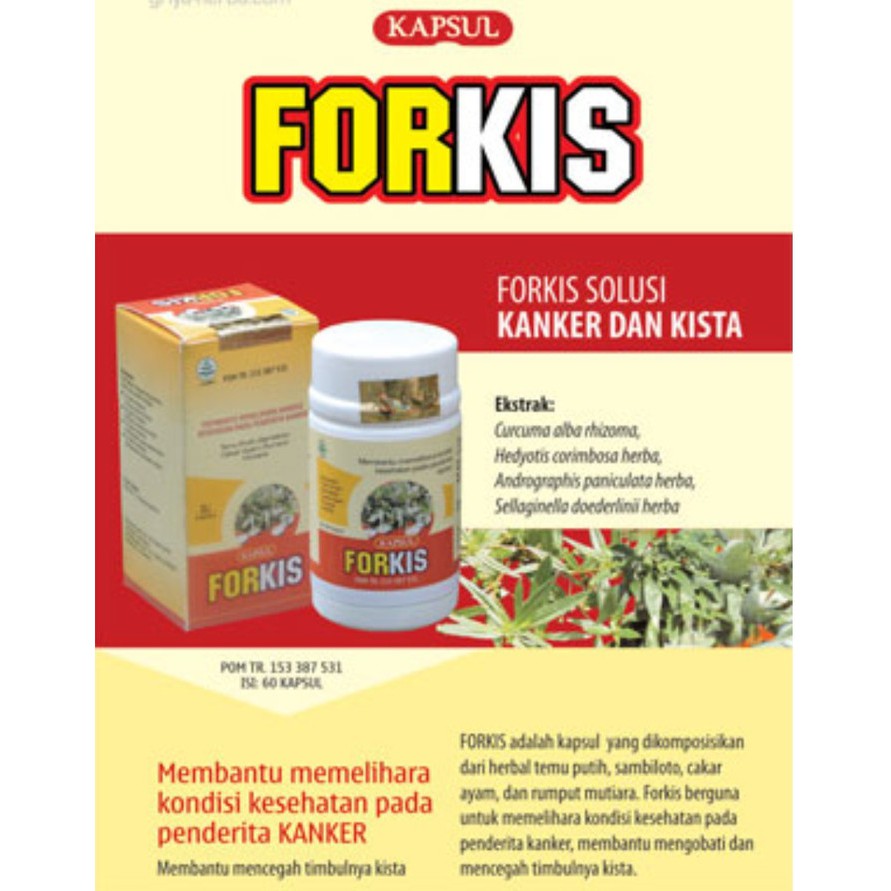 Kapsul Forkis Griya Herba Obat herbal alami untuk kista dan gejalanya khasiat ampuh original