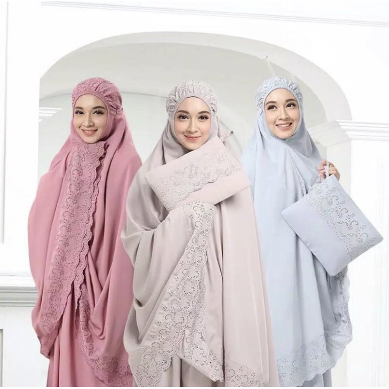 Mukena Dewasa Khadijah Ori Katun Free Tas