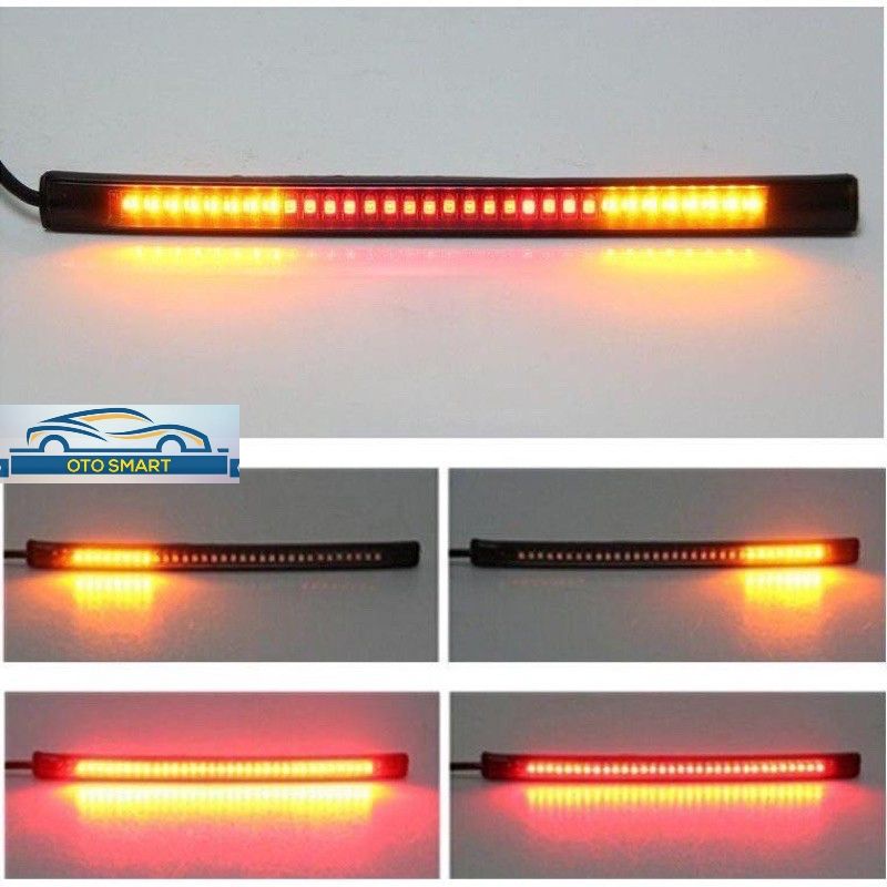 Lampu LED Stop Rem Strip 3 in 1 Sen Sein 17 CM Fleksibel DRL Stoplamp Belakang Motor