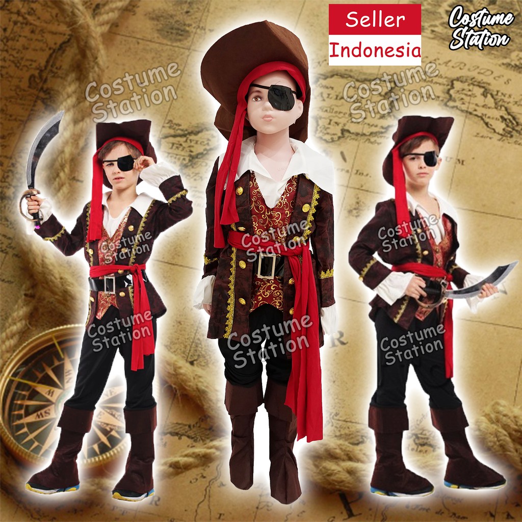 Kostum Bajak Laut / Costume Pirate, Pelaut anak laki