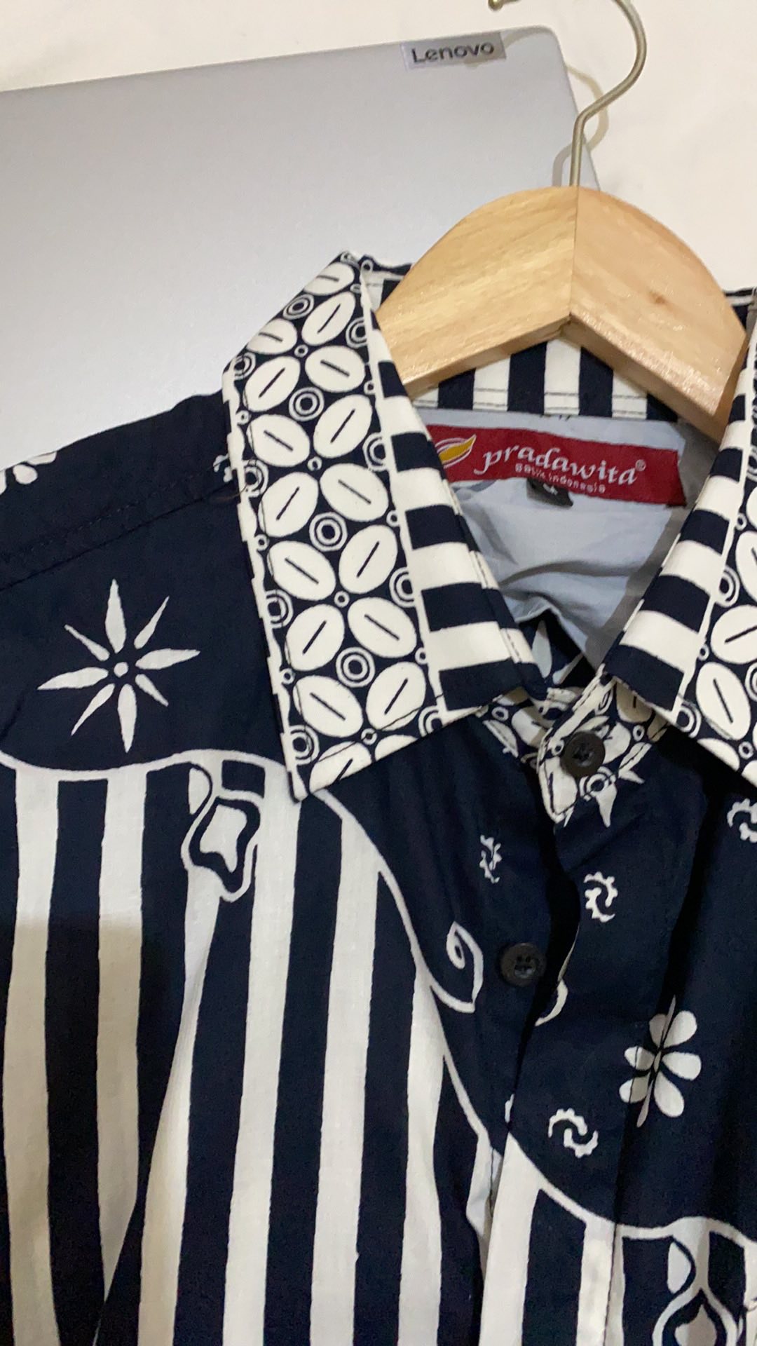 Pradawita Batik Kemeja Bumi Harja 1c-hitam