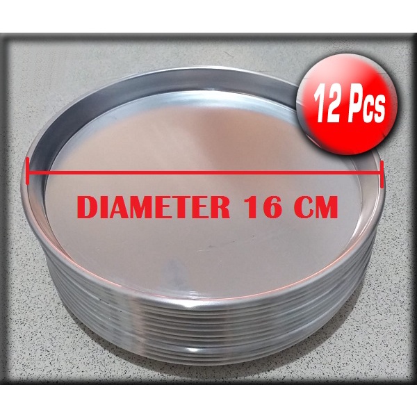 Loyang Pizza / Loyang Kue Diameter 16 CM ( 1 Lusin / 12 Pcs )