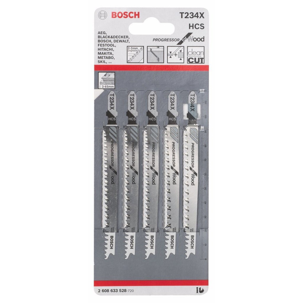 Mata Gergaji Kayu Jigsaw Progressor T234X Bosch T 234 X-1