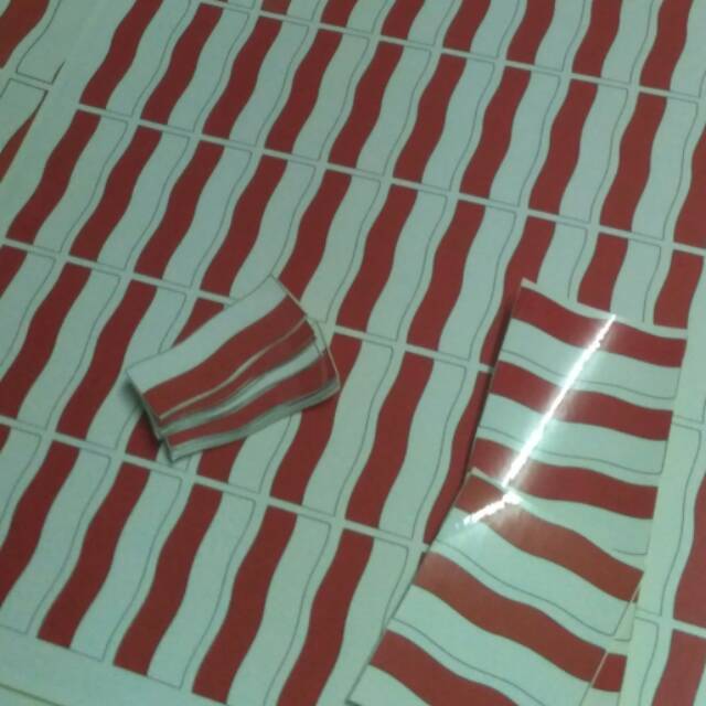 

Sticker bendera uk 2*5 cm isi 50 lembar
