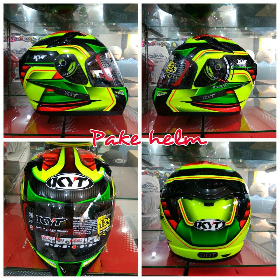 DISKON HELM KYT K2 RIDER SUPER FLUO #2 YELLOW