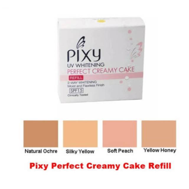 PIXY UV Whitening Perfect Creamy Cake Refil /Bedak Wajah / Bedak Basah
