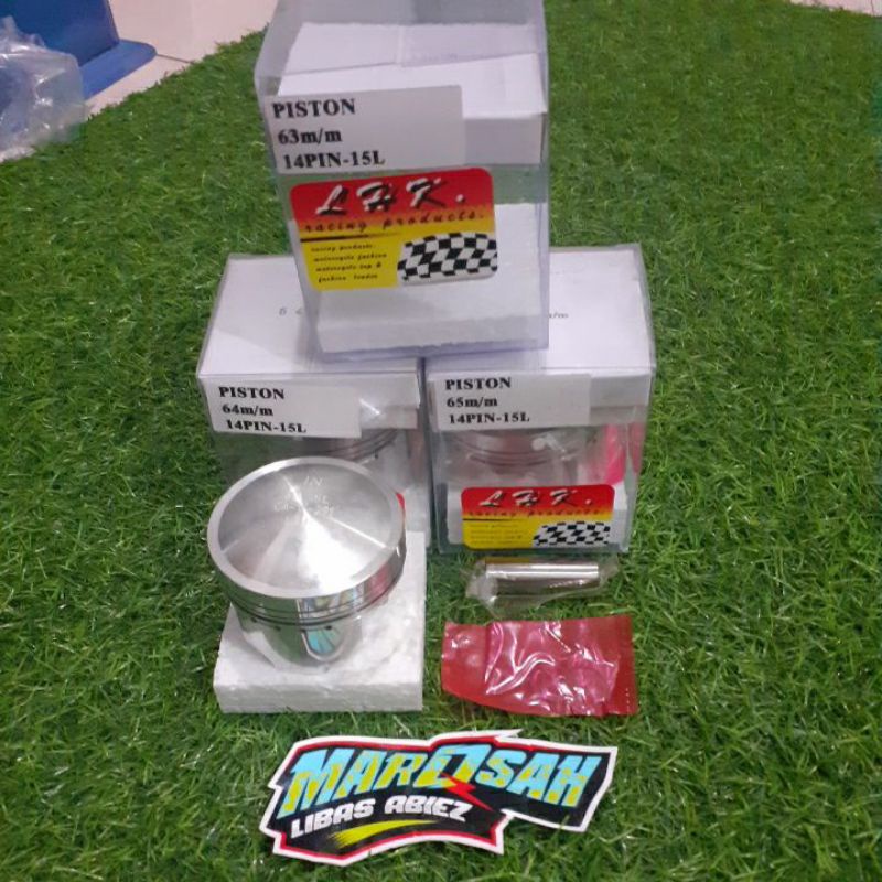 Piston LHK 58 59 60 61 62 63 64 65 66 67 68 pin 14 set ring piston LHK pin 14 marqsah racing shop-LHK pen 14