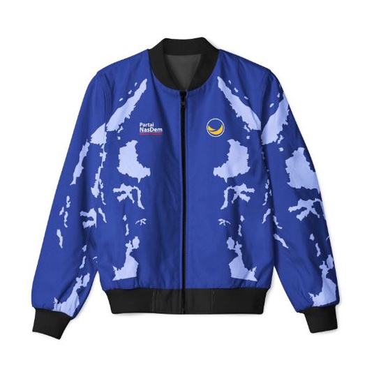 JUAL Jaket Bomber Partai Nasdem / Jaket Nasdem / Jaket Partai Nasdem Bomber art 2