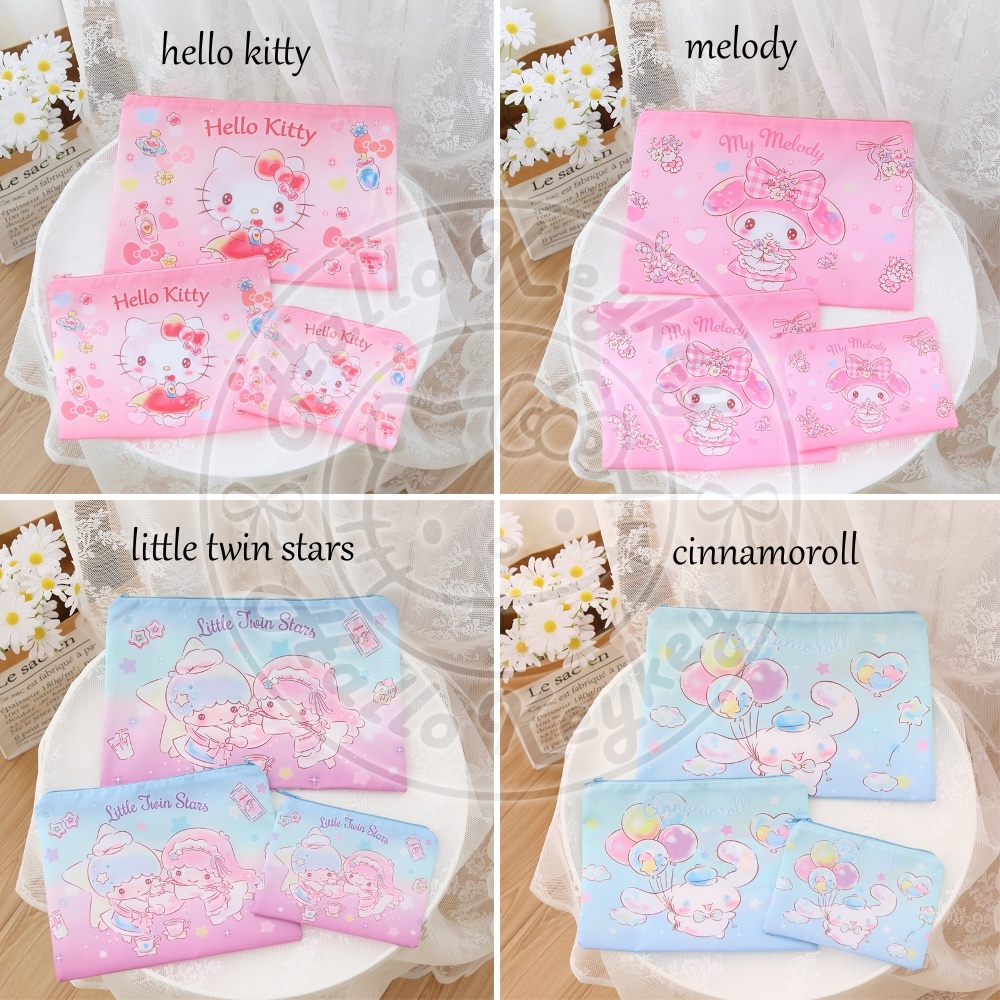 

set map isi 3 ukuran hello kitty melody little twin stars cinnamoroll
