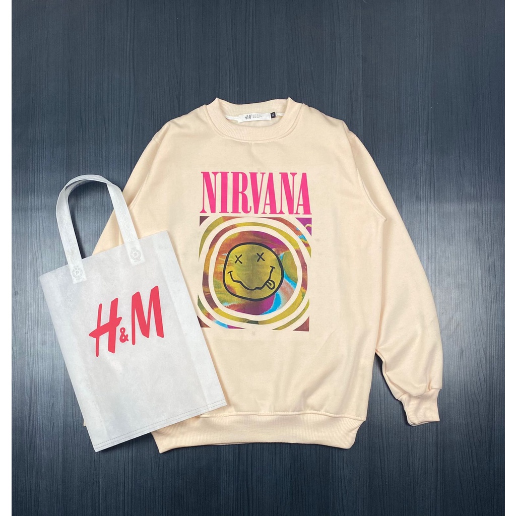 sweater crewneck nirvana free bag