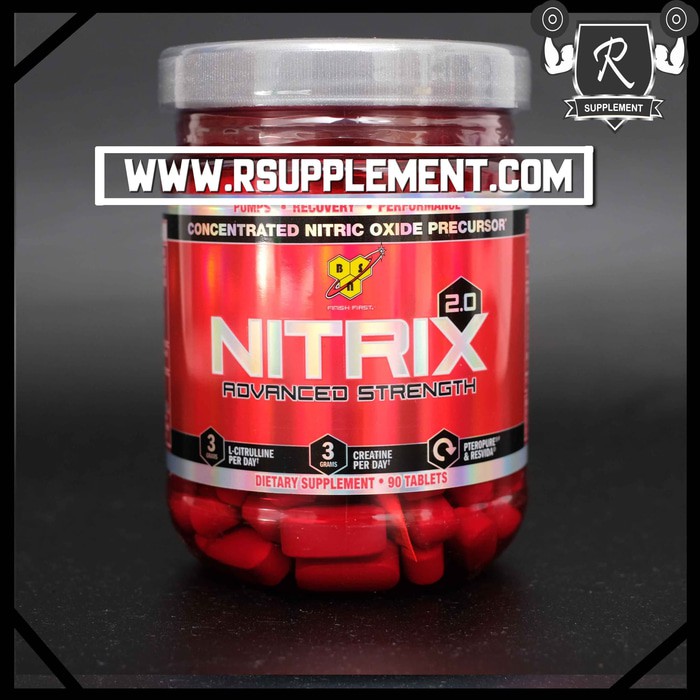 BSN Nitrix 2.0 90 tabs tablet nitrix oxide bukan no xplode preworkout