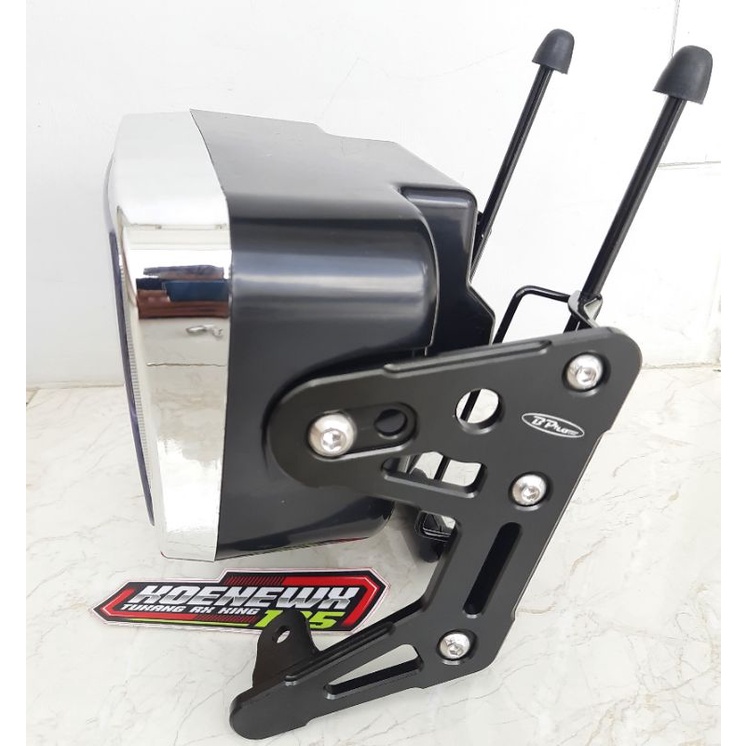 Breket Bracket Bricket Lampu CNC Model Copy Bpro-Dudukan Lampu Bpro Set Tulangan RX King-KUPINGAN LA