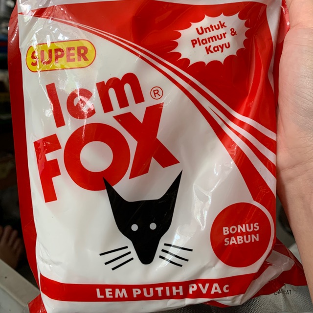 Jual Lem Fox Super Plastik Gr Lem Putih Kayu Pvac Shopee Indonesia