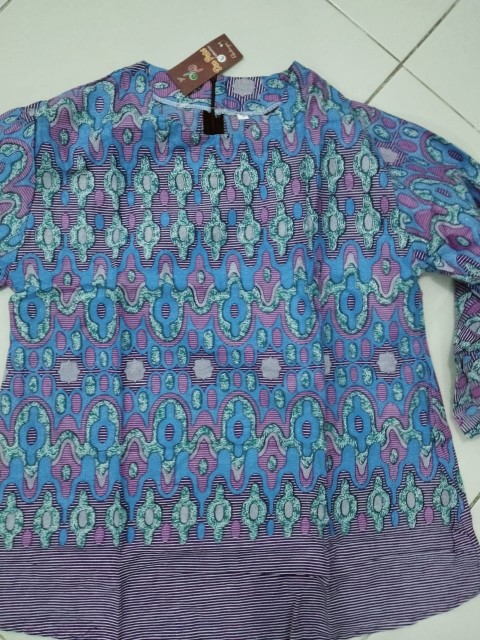 Atasan Batik Wanita Dolby Dolbi Dobby Doby Tenun Sutra Tulis Halus Katun Atbm Baron ,sarombit