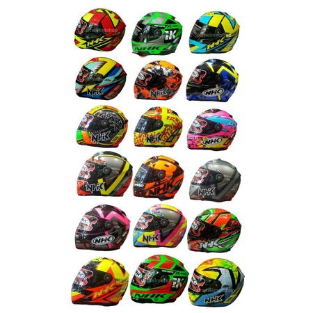 Helm balap Nhk gp pro terminator tt racing ddring murah