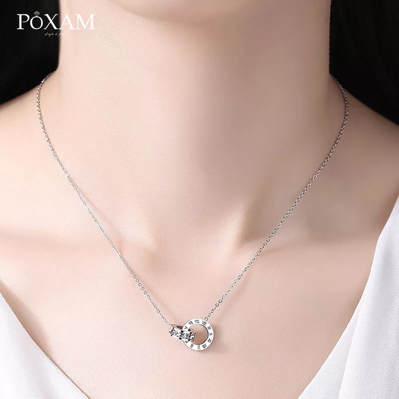 Kalung titanium premium wanita 008 anti karat