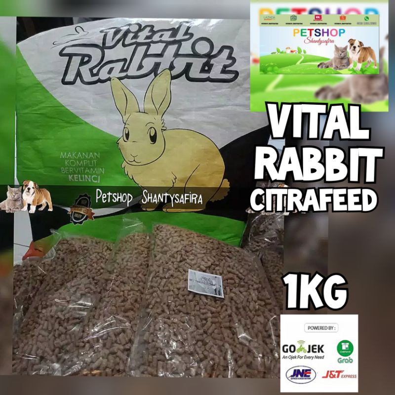 MAKANAN KELINCI VITAL RABBIT / CITRA FEED / FOOD RABIT 1 KG REAL