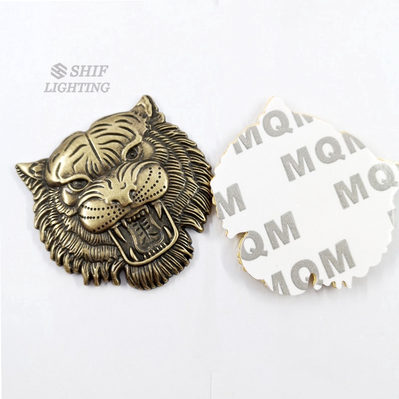 1pc Stiker Emblem Logo Harimau Bahan Metal Untuk Dekorasi Mobil/Motor/Sepeda