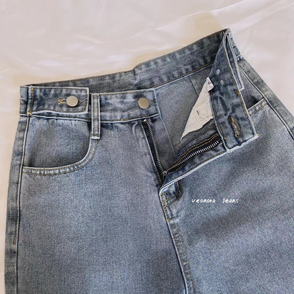 celana jeans high waist wanita kulot jeans premium