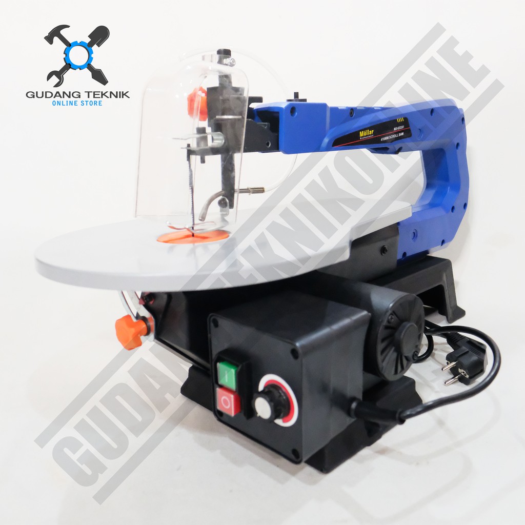 Mesin Scroll Saw 16 Inch MOLLAR Variable Speed Gergaji Triplek Pigura Mesin Gergaji Figur BSS501