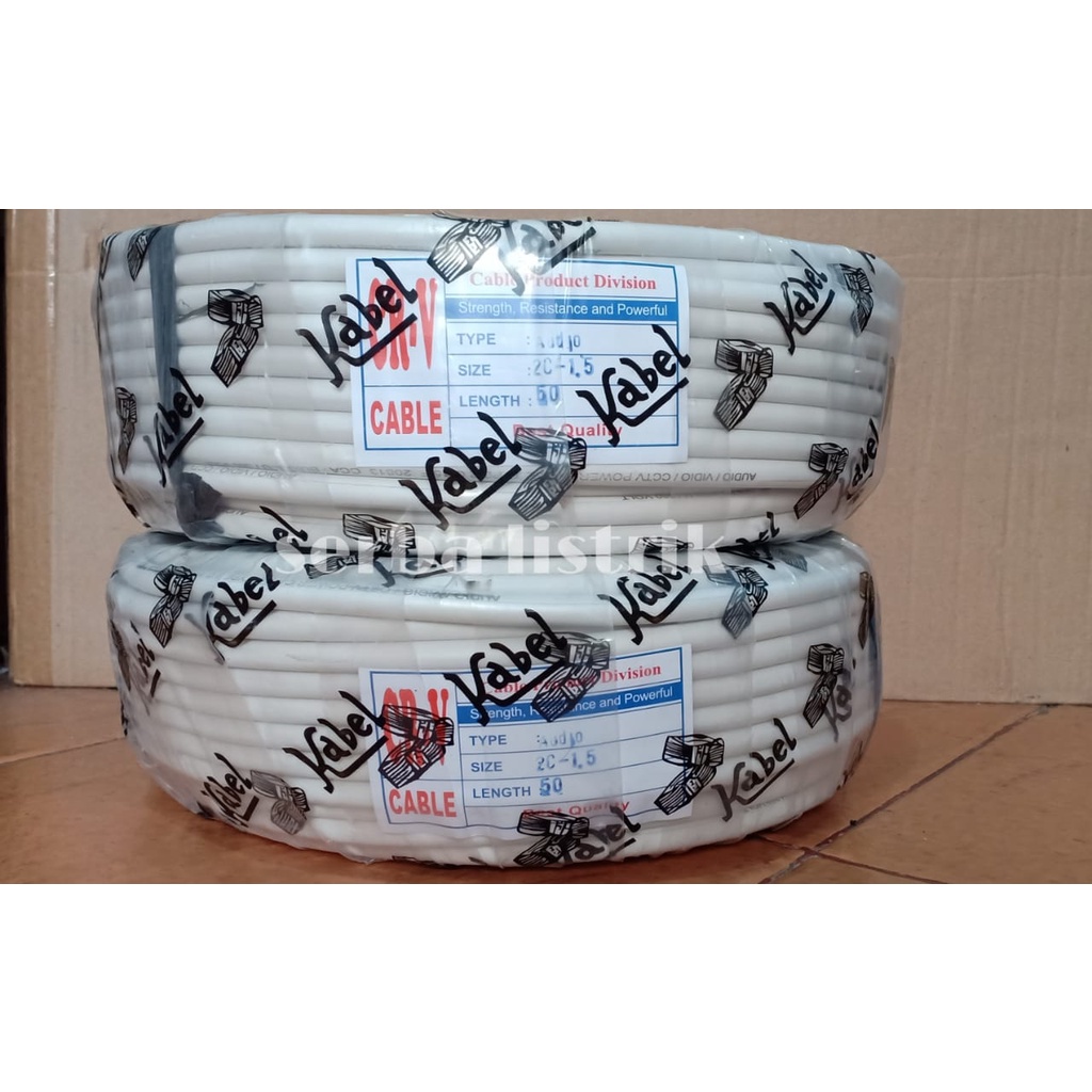 Kabel Listrik NYM (kawat) 2x1,5 Oxygen 50M Putih