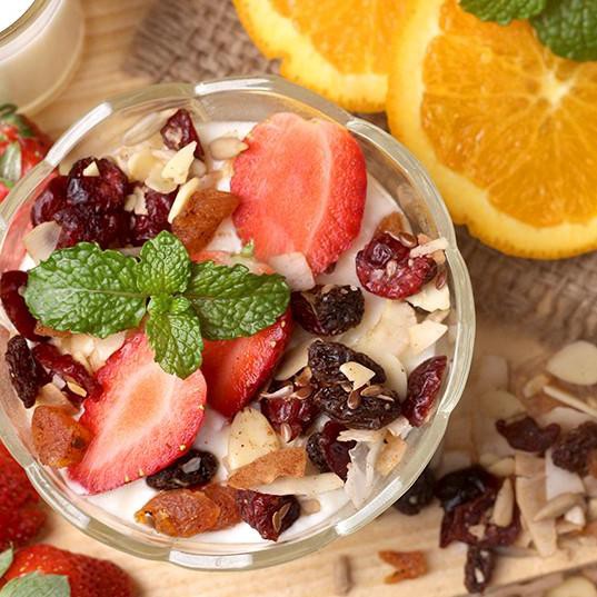 

TERBAIK~>> Paket Hemat (Fruity 50g + Choco 50g) - Sarapan Muesli Organic Sehat