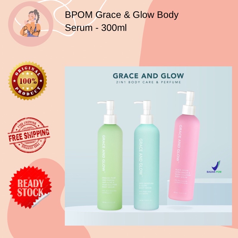 Grace and Glow Body Serum English Pear Freesia Black Opium Body Lotion / Grace & Glow Body Serum