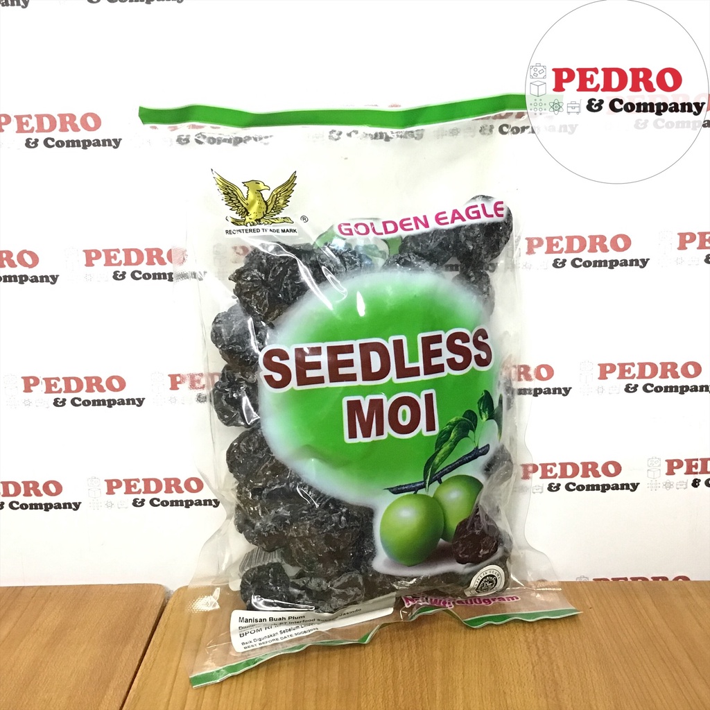 

Golden eagle SEEDLESS MOI 500 gram - manisan buah plum tanpa biji