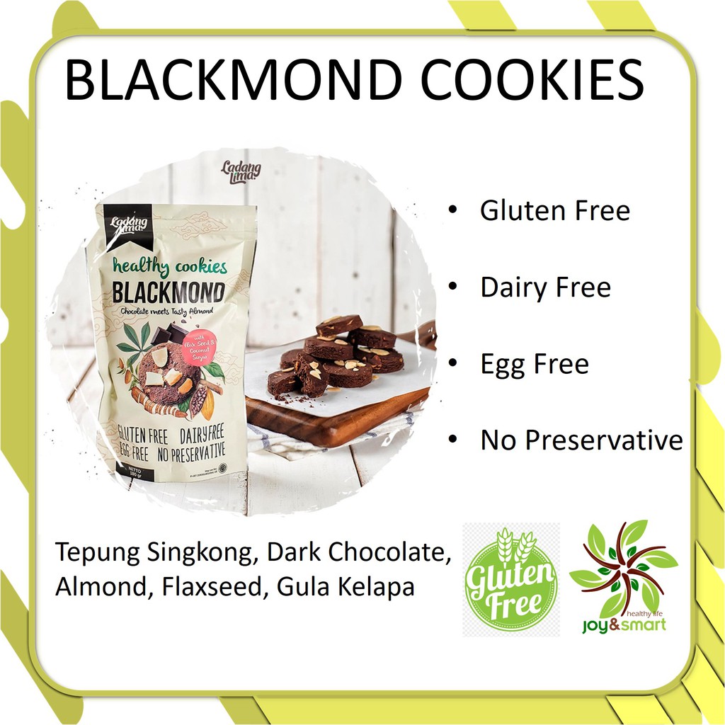 

Joy Smart Healthy Life Blackmond Cookies Ladang Lima Gluten Free Snack Makanan Sehat