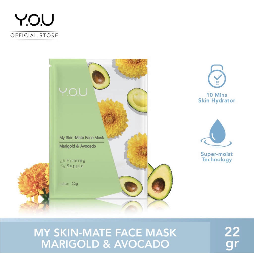 YOU My Skin Matte Face Mask [Melembabkan dan menutrisi Wajah] Skin Care | Masker Wajah